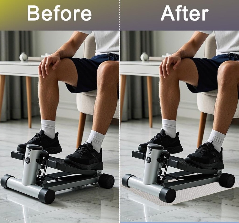 Double Sided Non Slip Mat Stepper Exercise Machine Under Desk Mini Elliptical