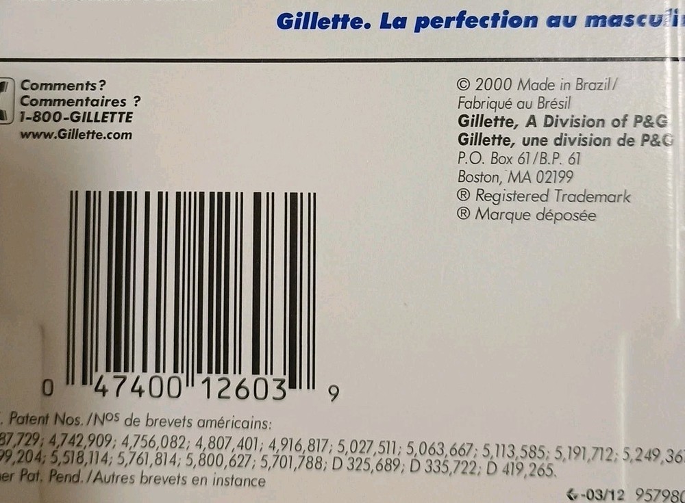 Gillette Sensor Excel Razor Bonus Pack 2 Excel Cartidges + 1 Sensor3 Cartridge🏵