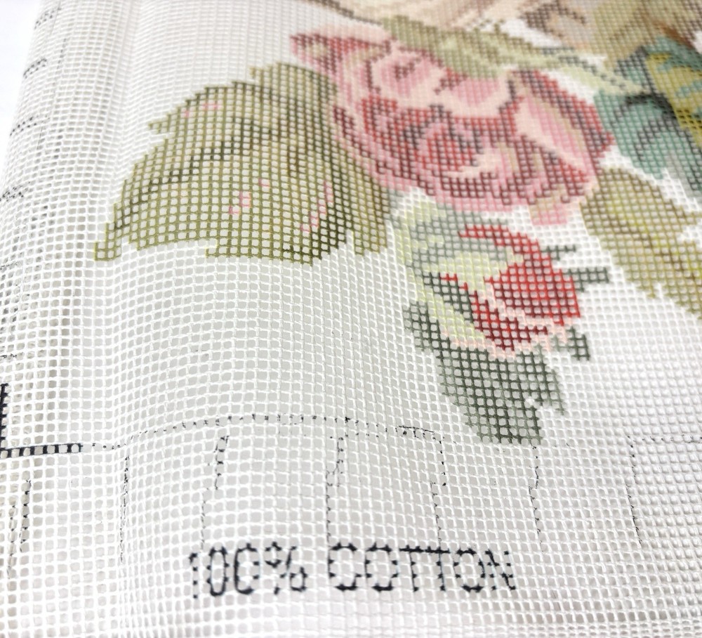 Ehrman Blooming Roses Needlepoint Canvas *Pattern Only* David Merry 1996 England