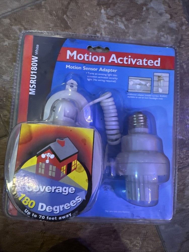 Cooper lighting Motion Activated Sensor Single Lite Adapter  MSRU180W NIP