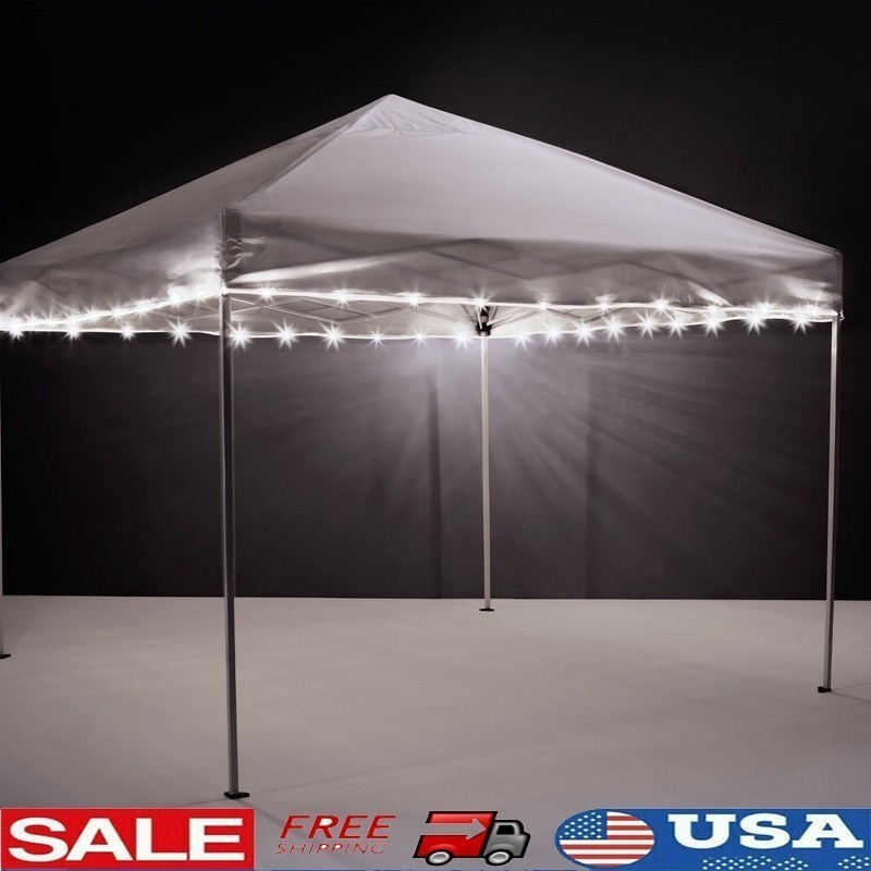Outdoor LED Light String Battery Operated Canopy Lighting Weather Resistant New