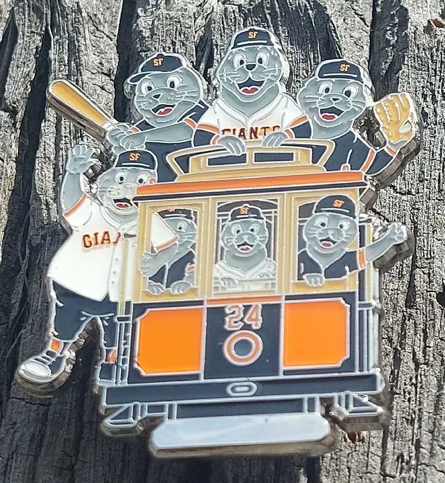 SF Giants Cable Car Pin Lou Seal Pin San Francisco Cable Car Pin FREE SHIPPING!!