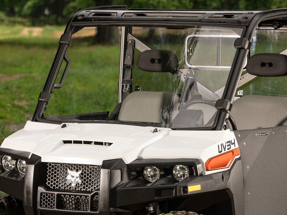 SuperATV Scratch Resistant Full Windshield for Bobcat UV34/34XL(2019+)