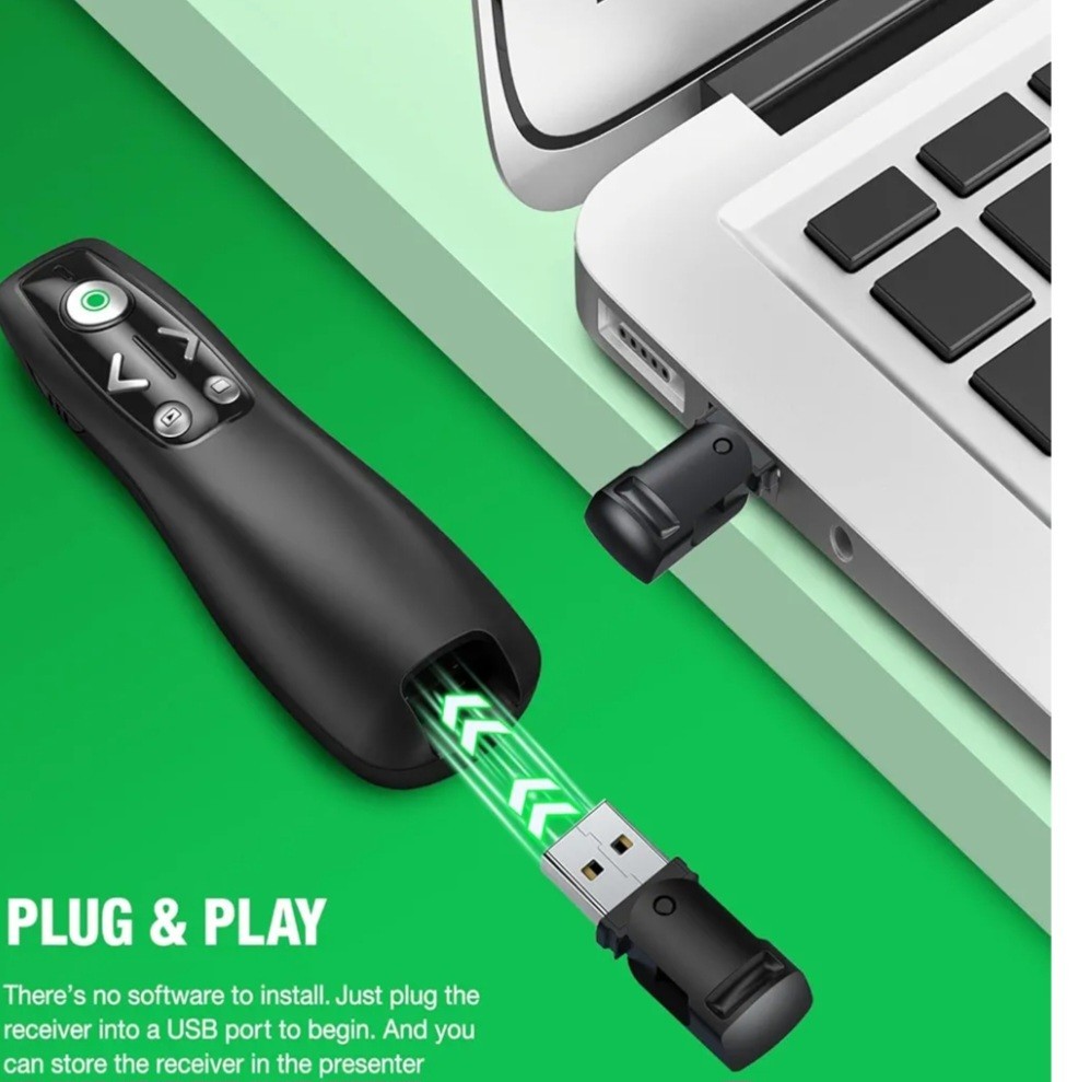 Power point Presentation Remote Control Wireless USB PPT Presenter Red Laser New