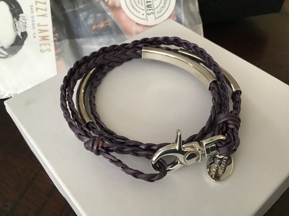 NWT Lizzy James Sterling Silver Mini Harmony Bracelet size Medium 