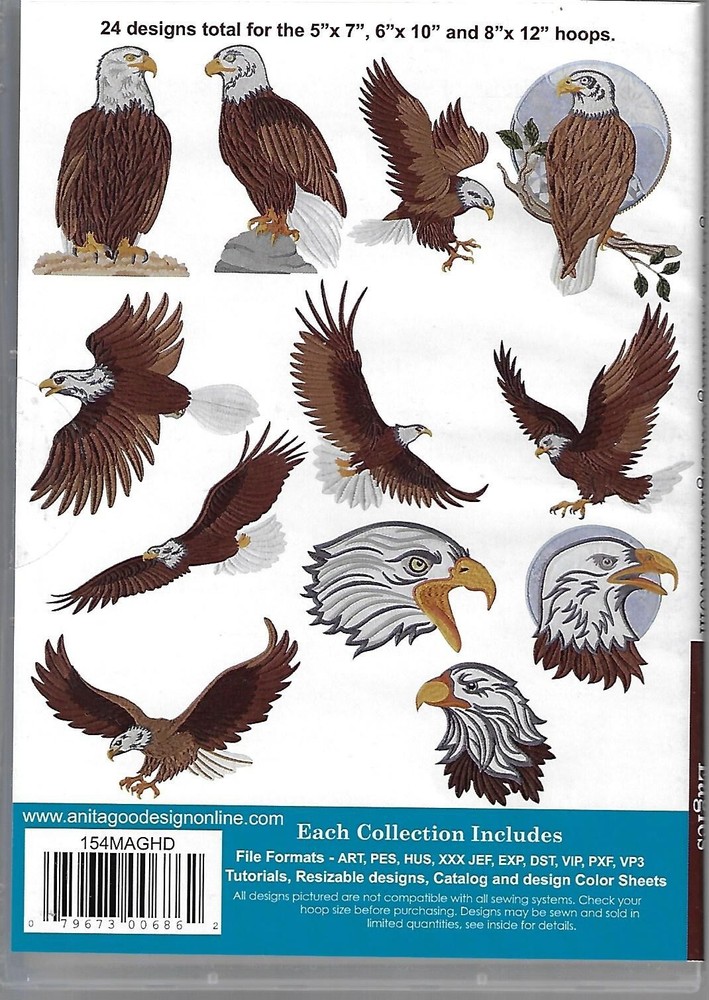 Anita Goodesign Mini Collection - Eagles (CD-ROM)