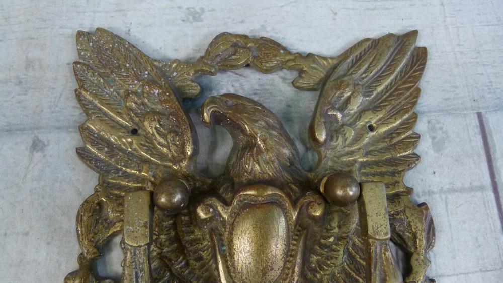 Vintage Spread Wing Eagle ? Solid Brass ? Door Knocker