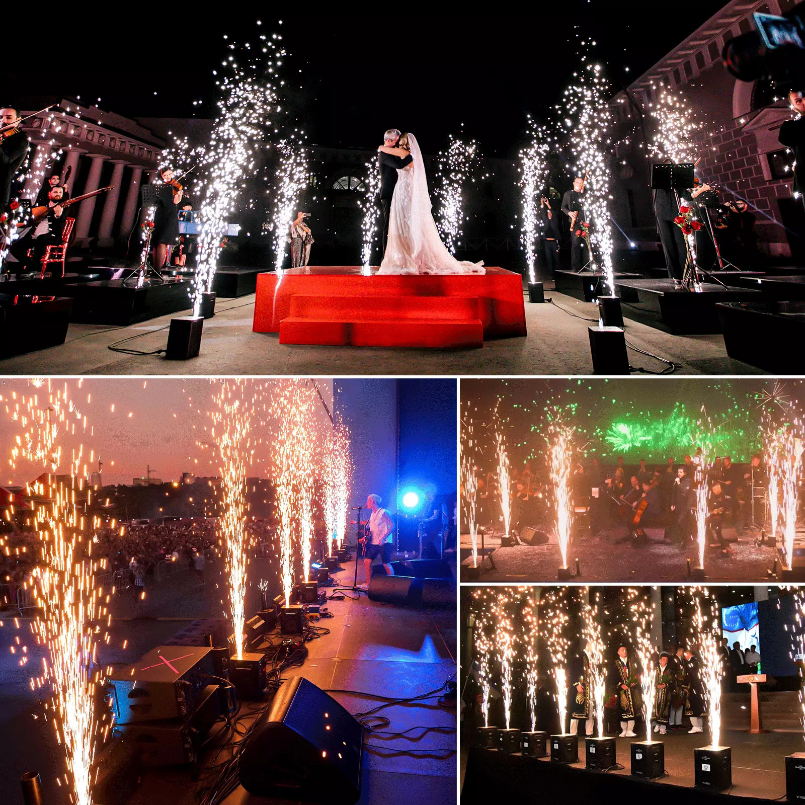 Cold Spark Machine For Wedding Stage Effect DJ Disco Party Remote Control DMX