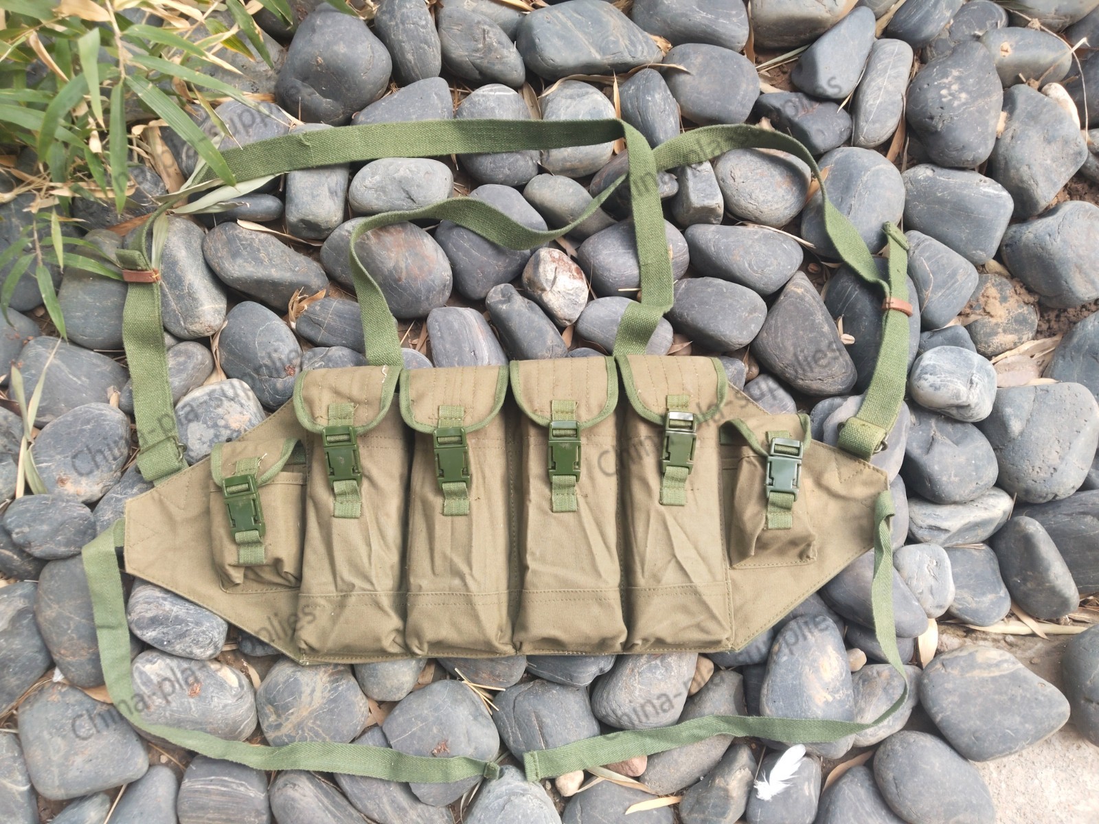 RARE SR Buckle 7.62 Mag Ammo Pouch Chinese Military Type 81 Chest Rig Bandolier