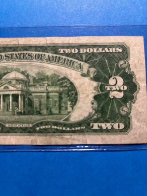1928 $2 Jefferson Note (Red Seal) E14831128A