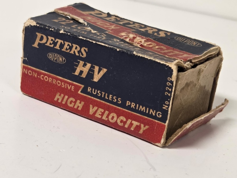 Vintage Empty Peters 22 Shell Box