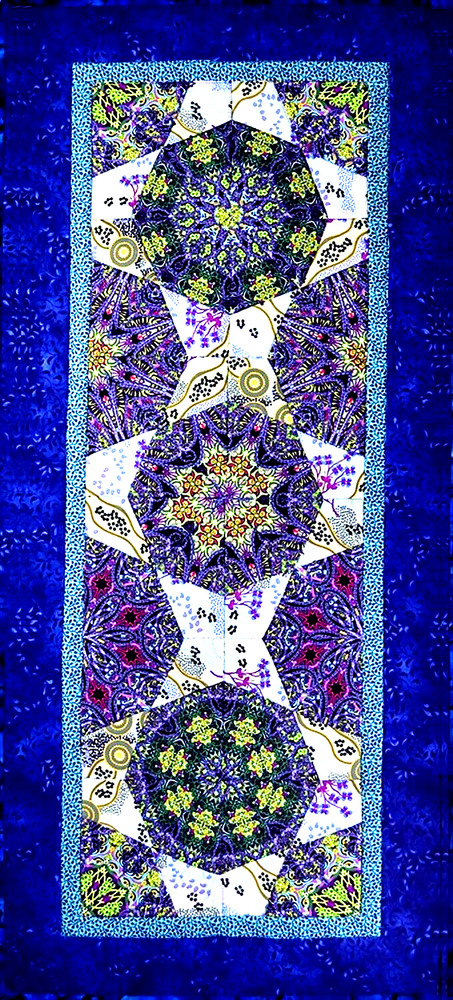 Vertigo Quilt Pattern Table Runner Project Sheet Cut Loose Press CLPKAL003