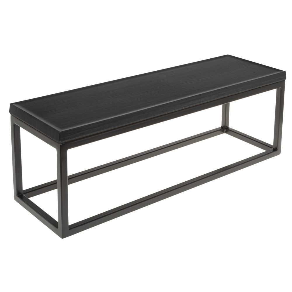 HUBERT® Black Display Riser with Black Top - 7"H