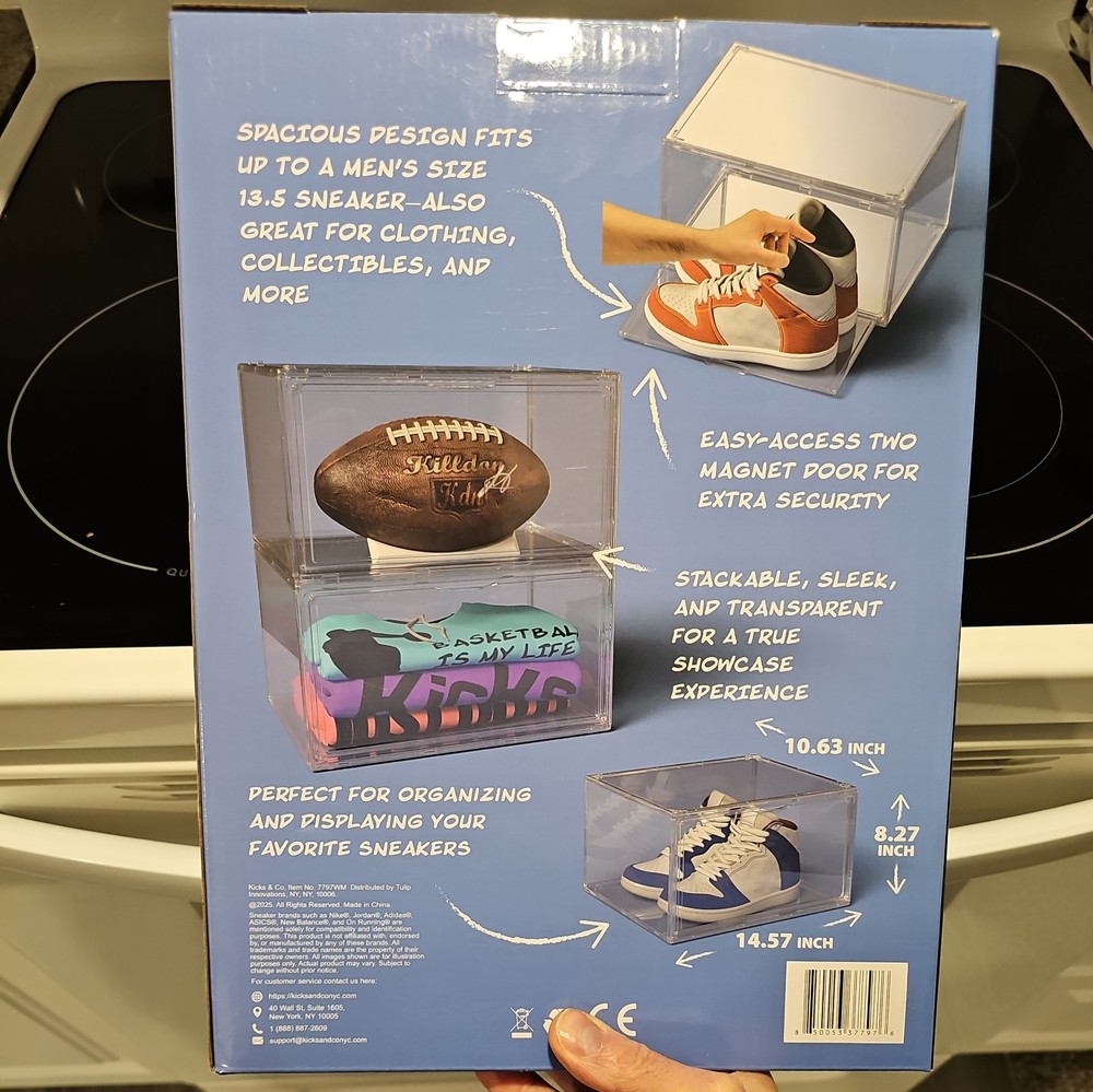 Kicks & Co Stackable Sneaker & Storage Box 2 Pack Sealed