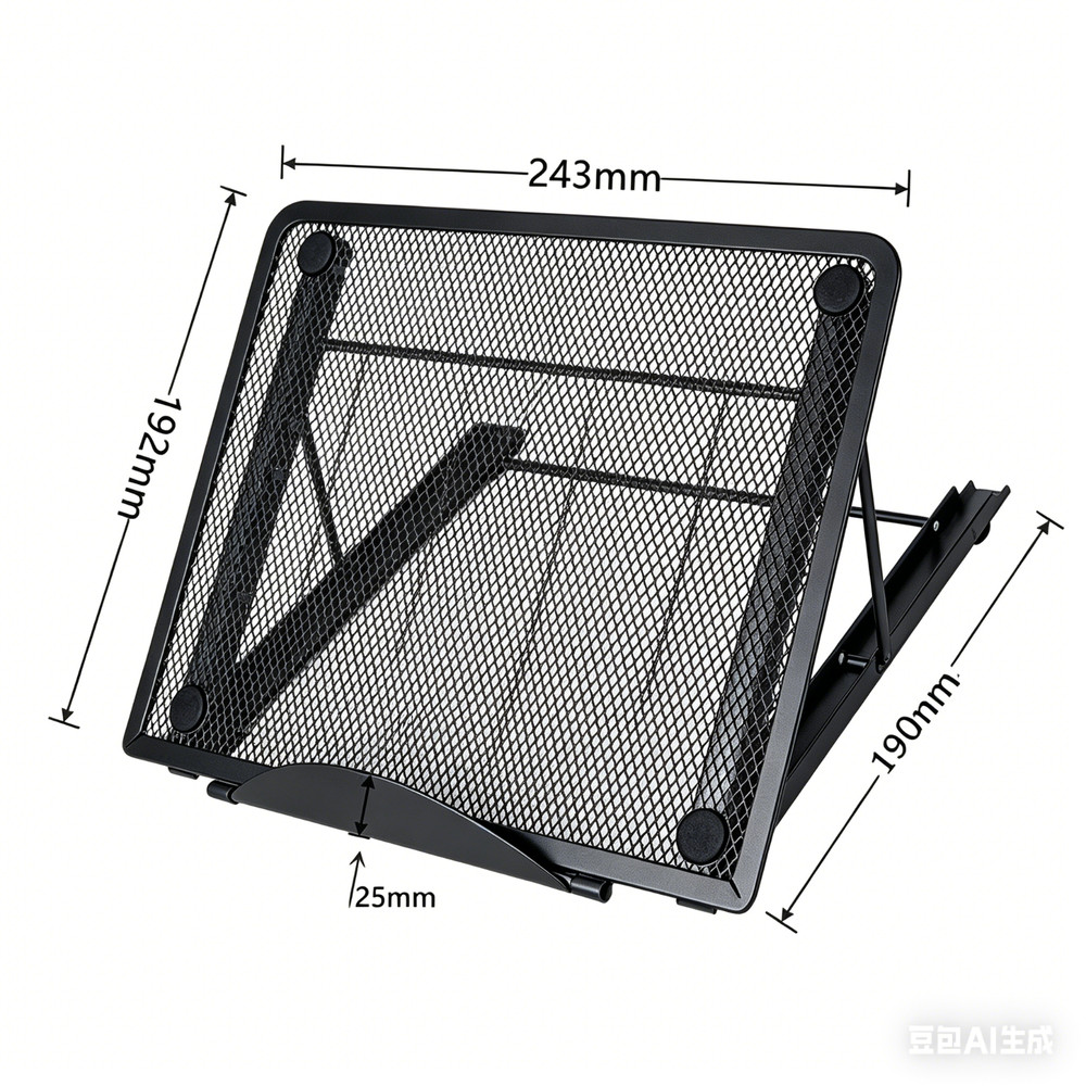Adjustable Foldable Laptop Stand Aluminum Notebook Riser Computer Holder Desk