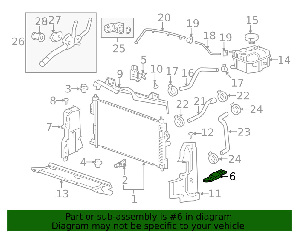 Genuine GM Side Member Reinforcement 22763125