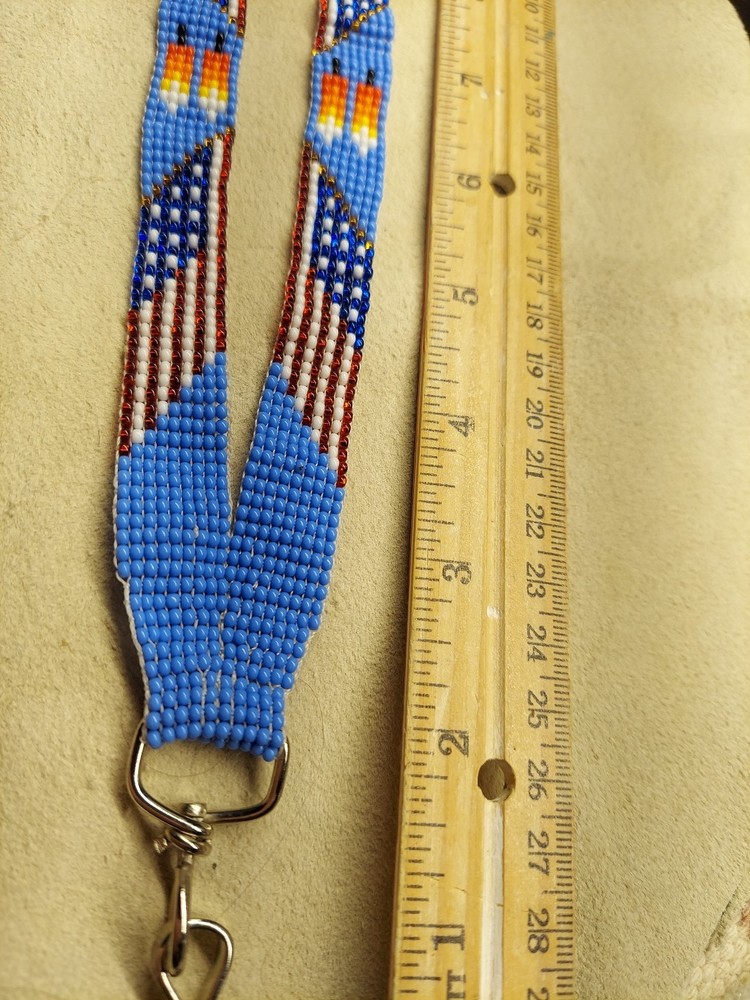 Native Loomed Lanyard American Flag