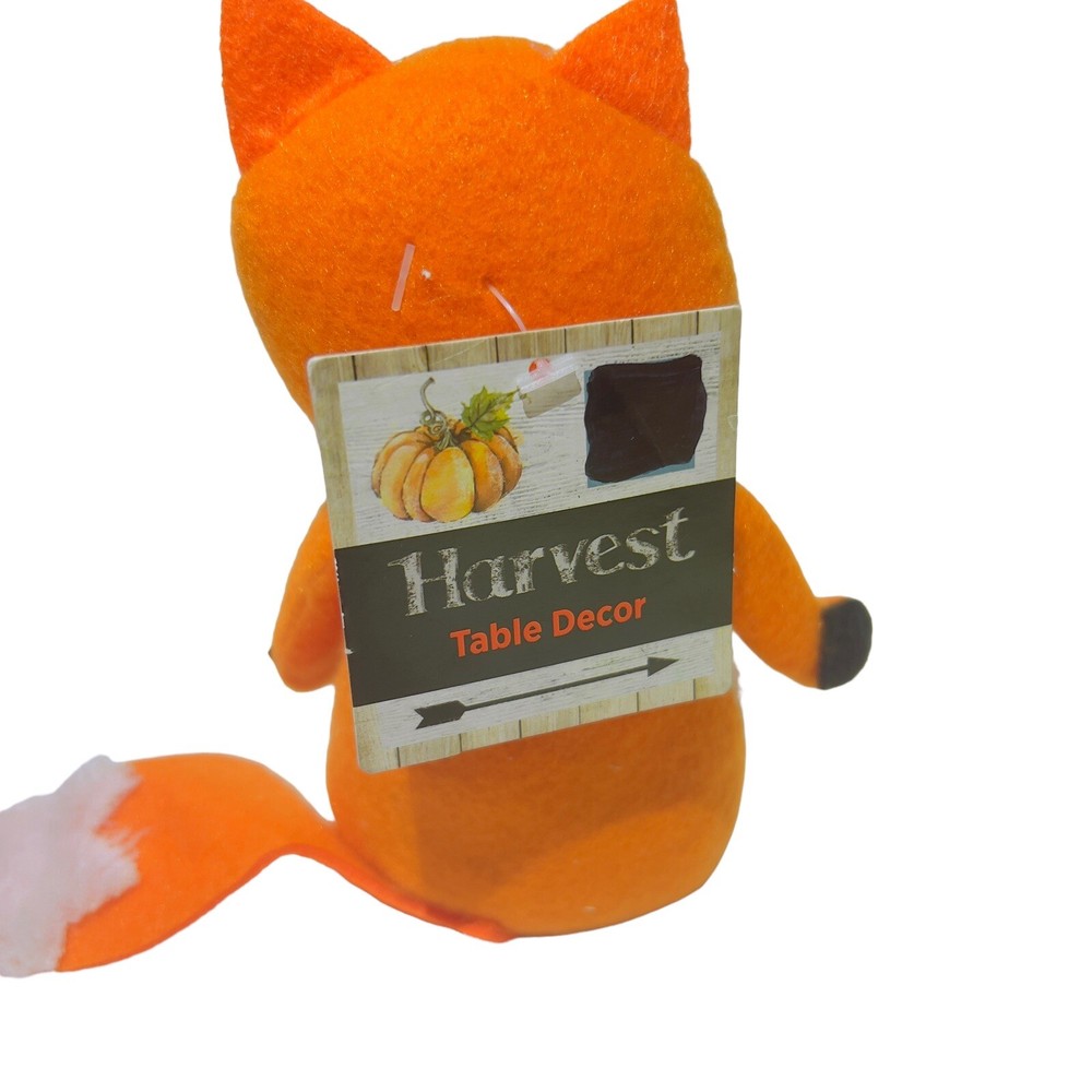 Harvest Table Decor 6” Standing Fox Fall Time Plush Fall Decoration NWT