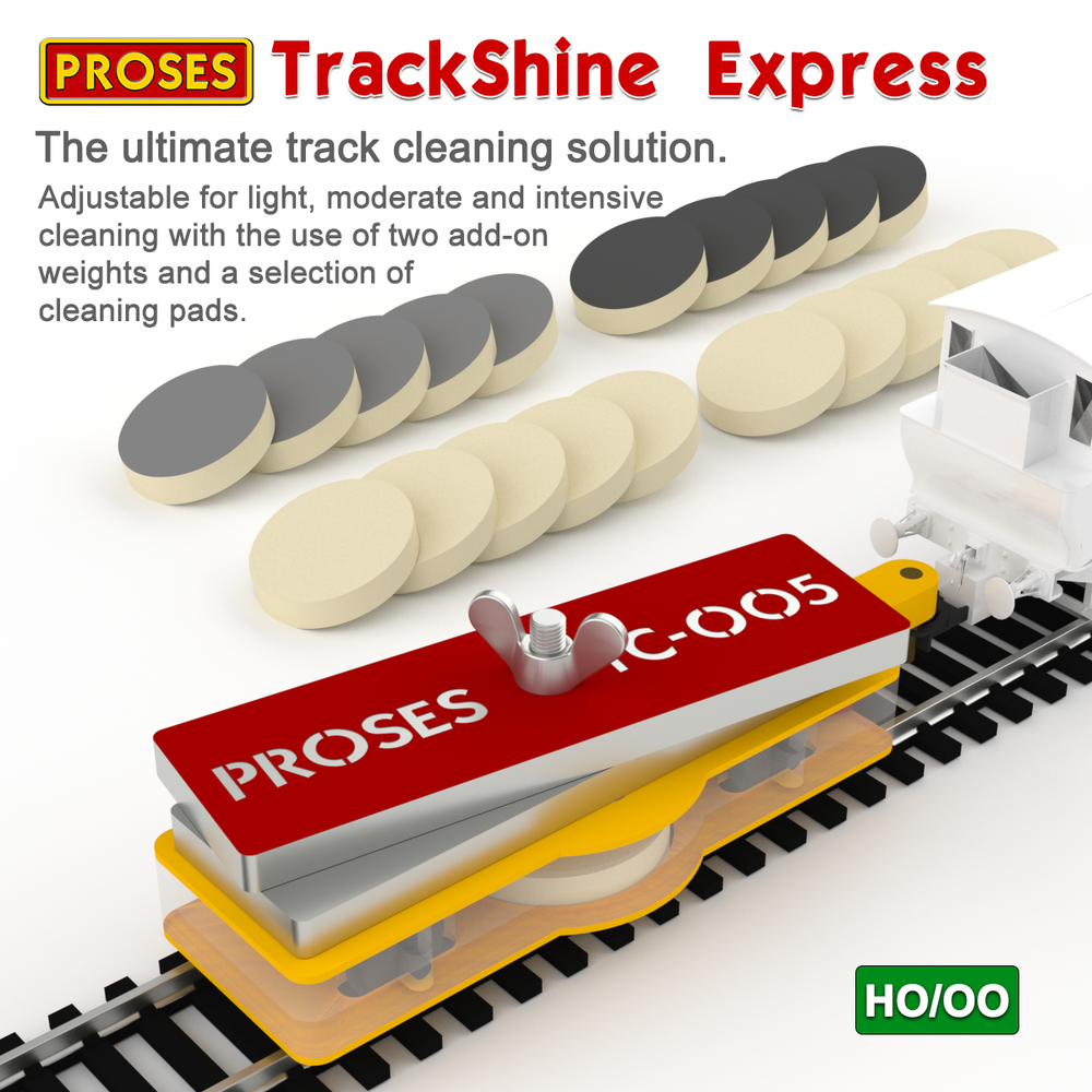 PROSES TrackShine Express HO - The Ultimate Track Cleaning Solution