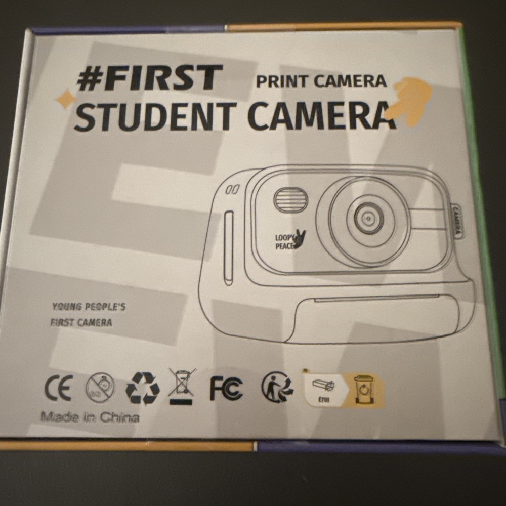 First Camera Student Print Camera Instant Print Camera for Kids