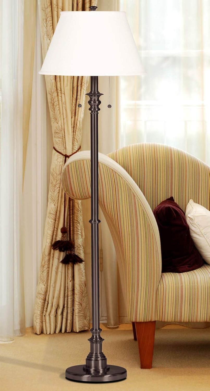 Adjustable Bronze Floor Lamp - Modern Spyglass Design for Living Room