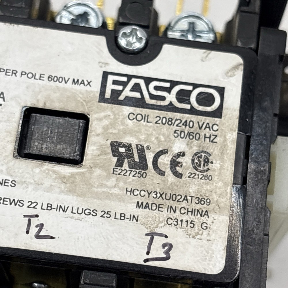 FASCO H330C Definite Purpose Contactor