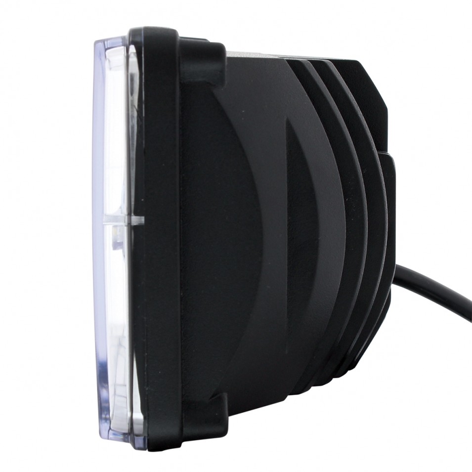 High Power LED 4” x 6” Rectangular Headlight w/ White DRL Bar- Low Beam