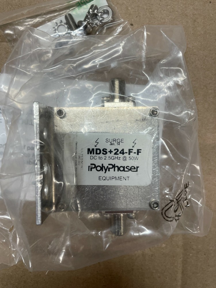 PolyPhaser Equipment +24VDC Pass 75 Ohm Coax Protector @50W