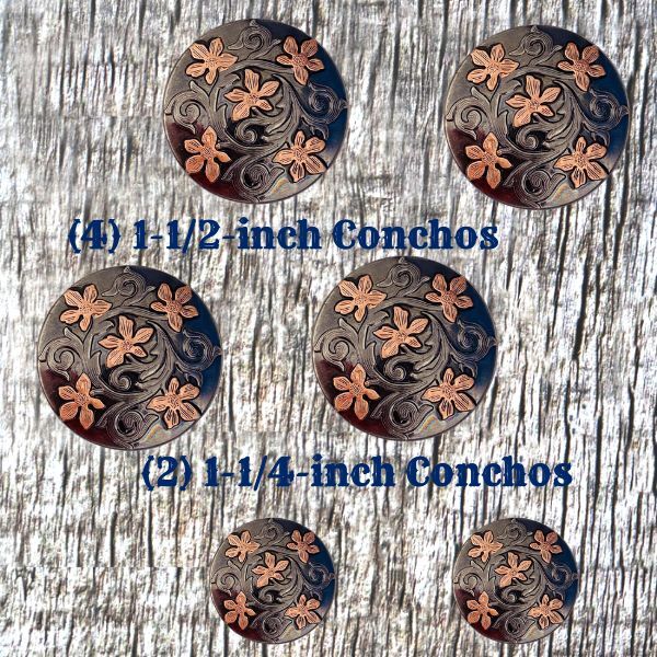 Wildflower Concho Saddle Set CON423-C-SD-SET-2