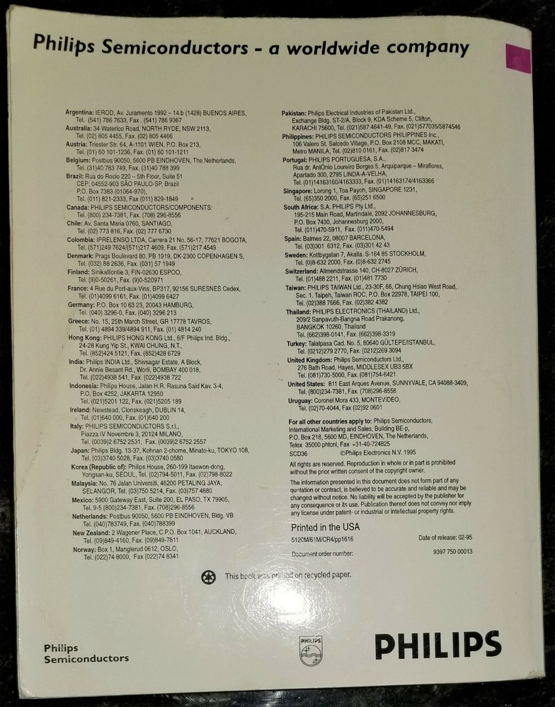 USED 1995 Philips 80C51-based 8-bit Microcontrollers