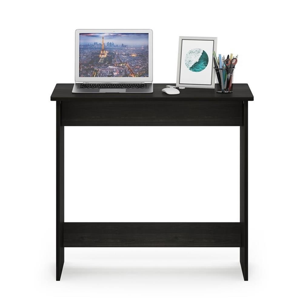 Maklaine Contemporary Engineered Wood Simplistic Study Table in Espresso