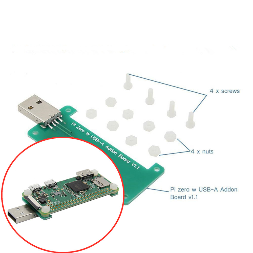 Add-on Board USB-A Connector Transmitter For Raspberry Pi Zero /Zero W Board F
