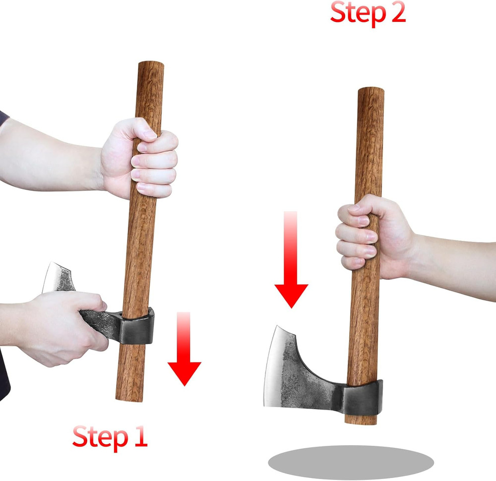 Replacement Hickory Wood Handle Throwing Tomahawk Axe, 16.7" Long (2 Pack)