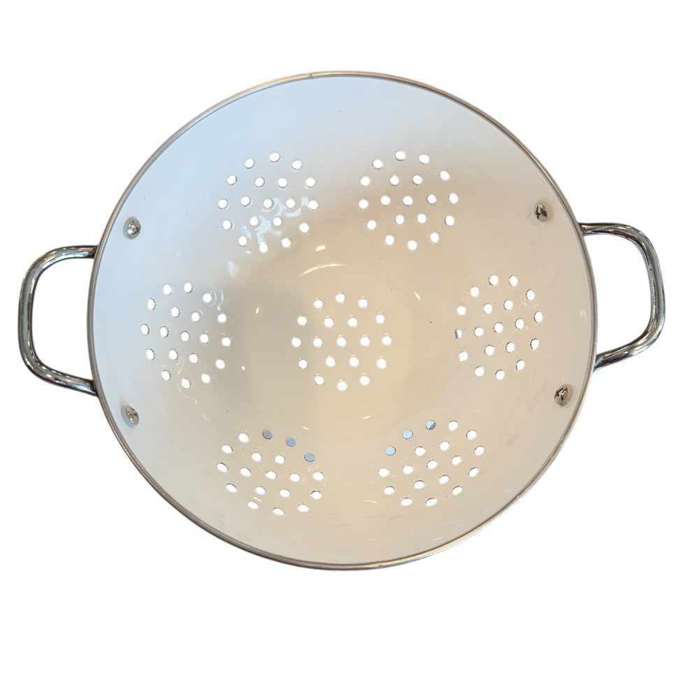 Enamel Pfaltzgraff Grapevine Colander Strainer Bowl