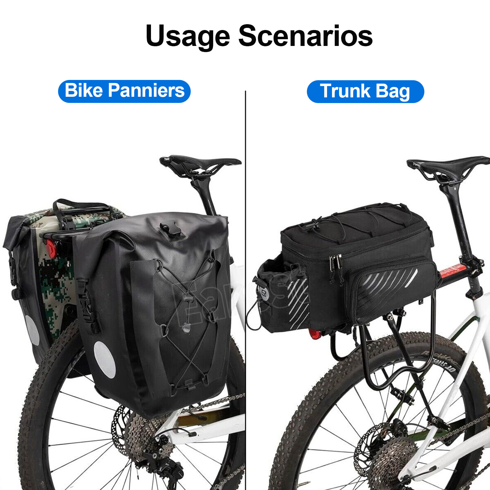 Bike Rear Rack Carrier Pannier Luggage Cargo Bicycle Mountain Bike With Fender