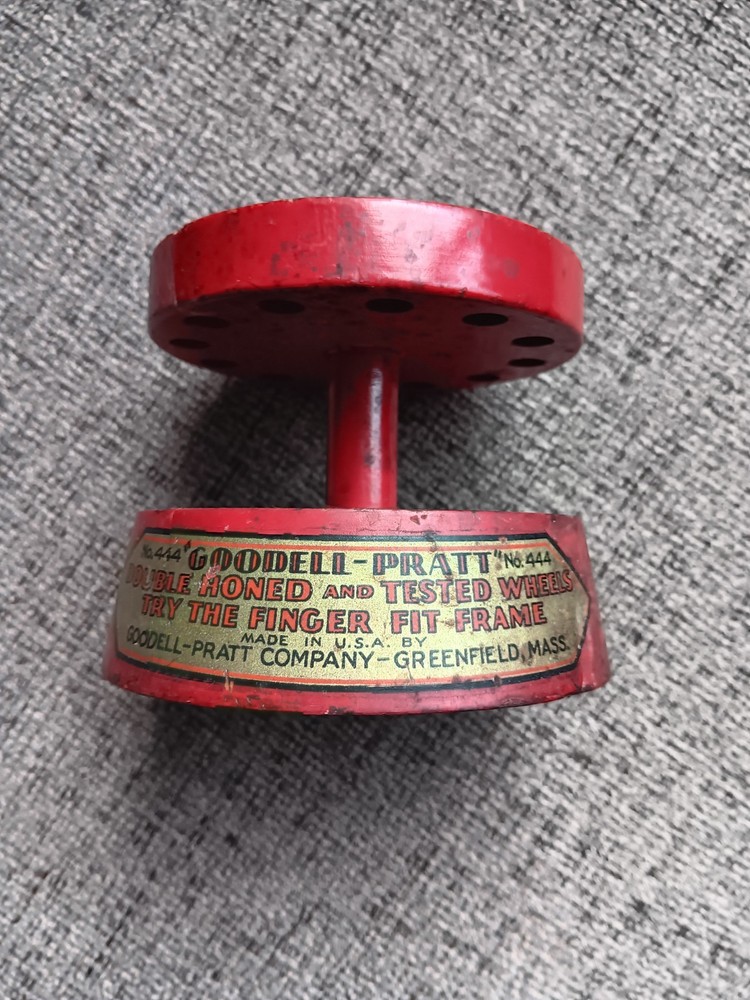 vintage Goodell Pratt red hardware store display