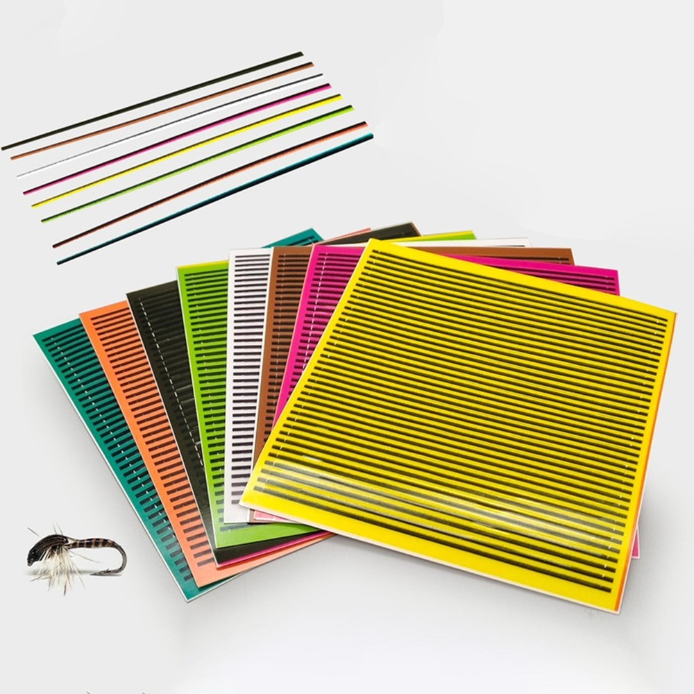 8Pcs Synthetic Peacock Quill Fly Tying Materials Wrap