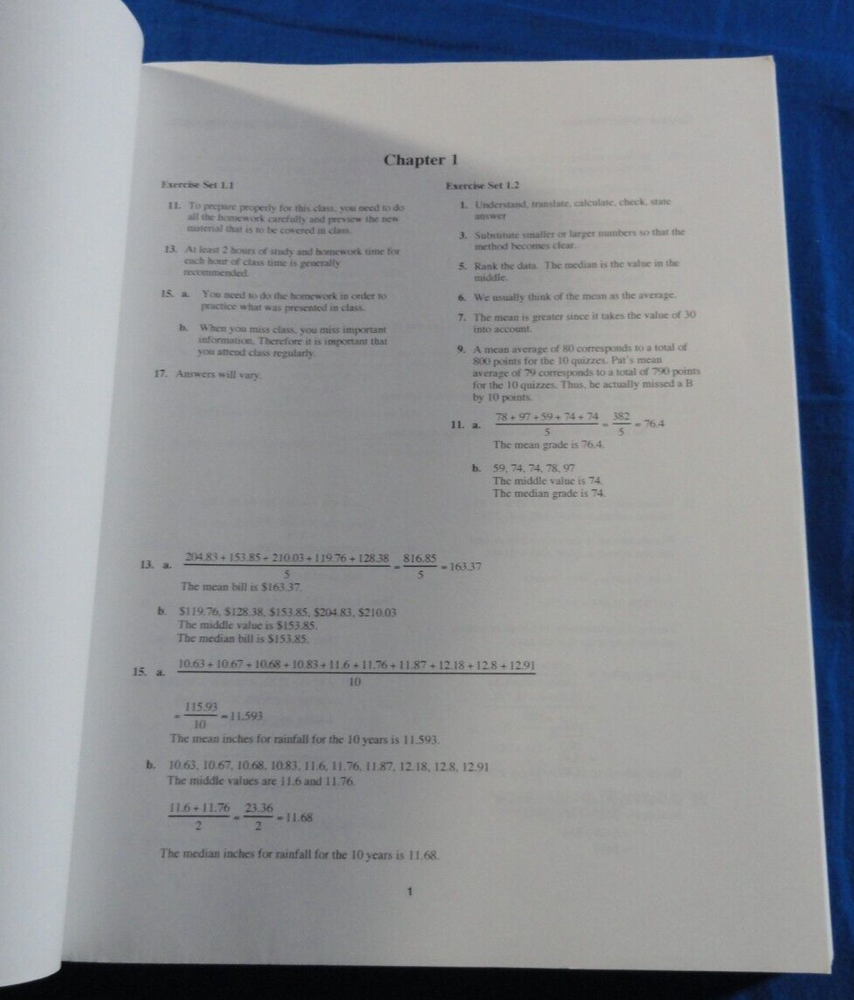 STUDENT SOLUTIONS MANUAL ELEMENTARY ALGEBRA FOR COLLEGE STUDENTS TEXTBOOK