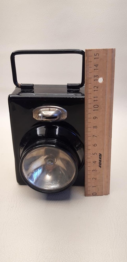 RARE vintage mining lantern, 4.5 V lamp