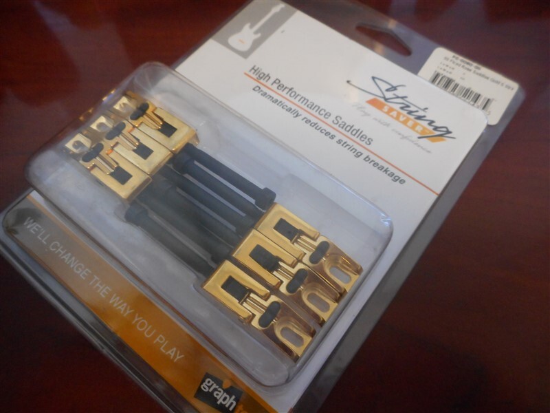 NEW Graph Tech Floyd Rose String Saver Saddles - GOLD, PG-0080-G6