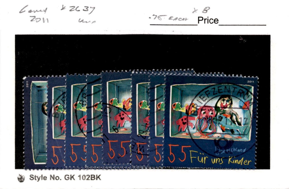 Germany, Postage Stamp, #2637 (8 Ea) Used, 2011 Children (AC)