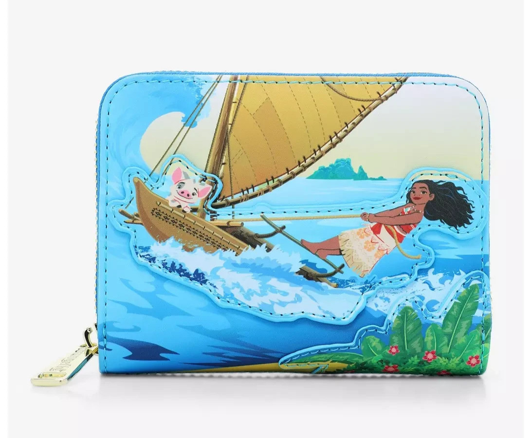 Loungefly Disney Moana Pua Canoe Wallet Hei Hei NEW SEALED