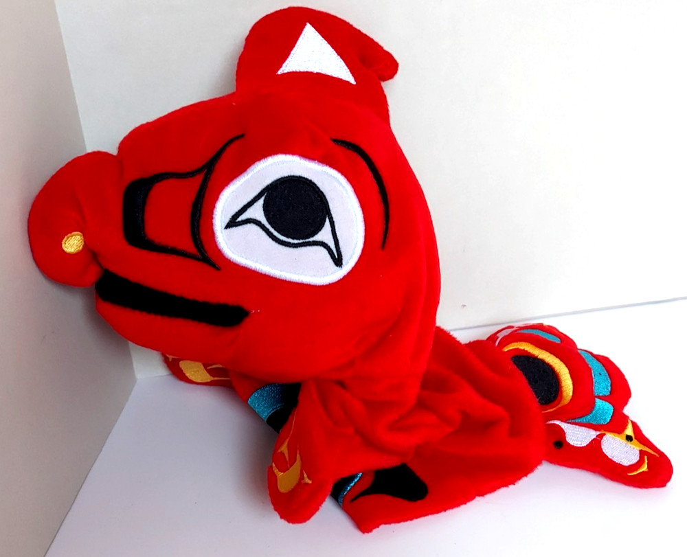 Native Explore Puppet Collection Red Bird Totem Hand Puppet Plush 12” EUC