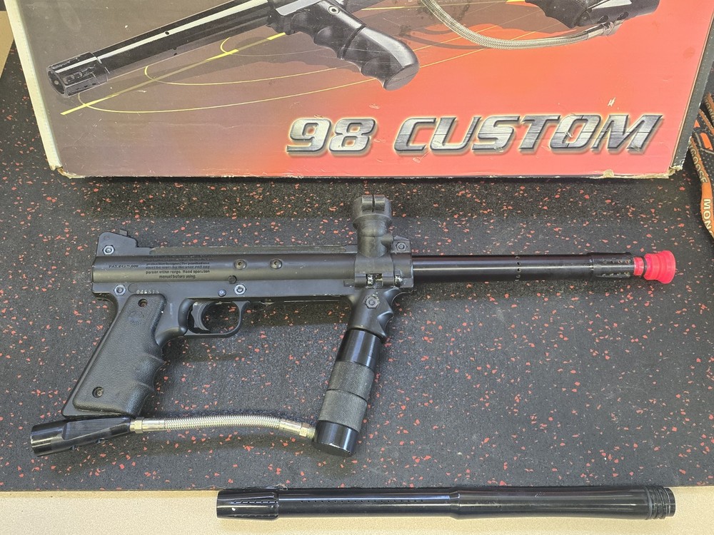 Tippmann 98 Custom Marker * TESTED & WORKING * + Extras * IN BOX!