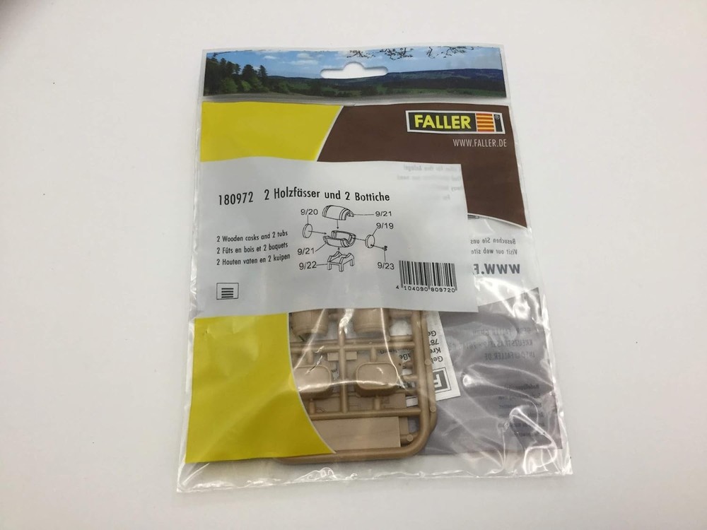 Faller 180972 houten koffer (2) & buizen (2) kit