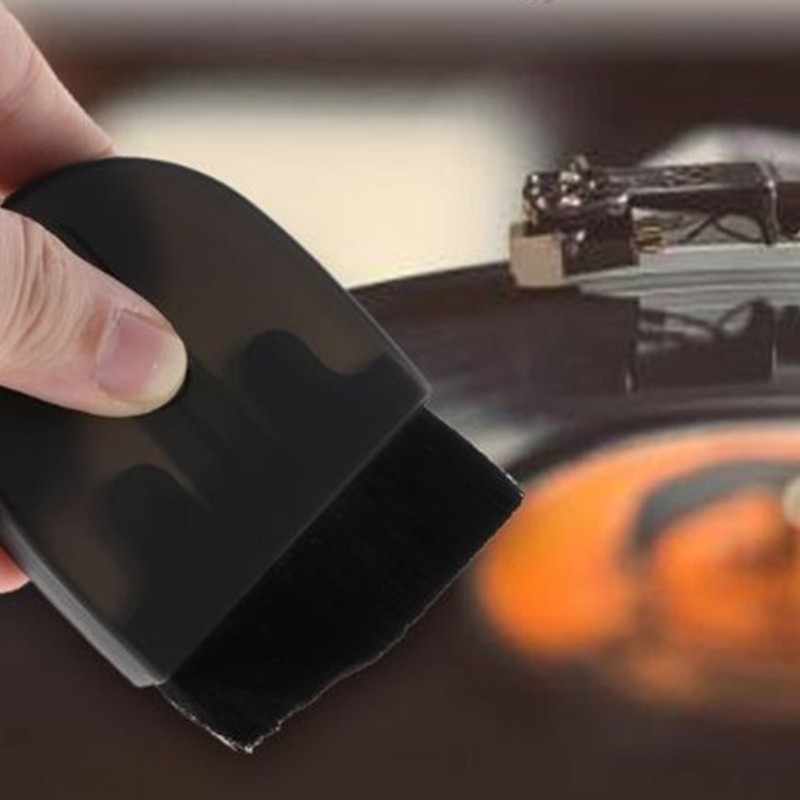 Vinyls Record Cleaner Handle Turntable Cleaning Brush Antistatic