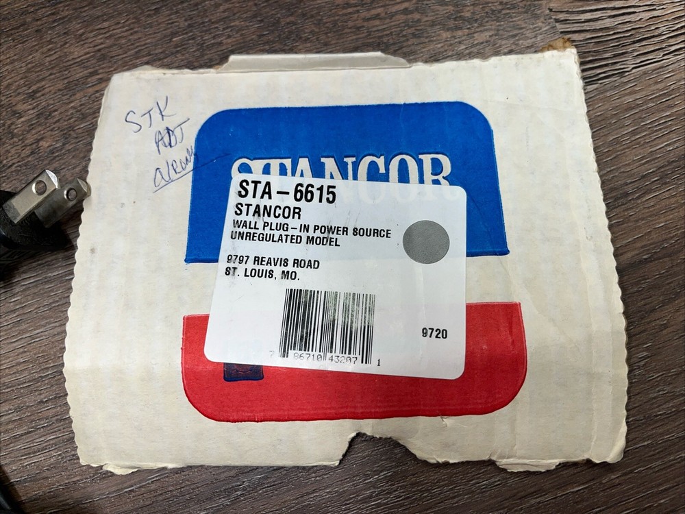 Stancor 15 VDC power supply STA-6615