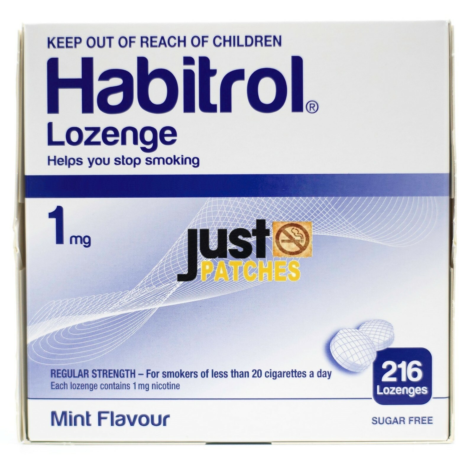 Habitrol Nicotine Lozenge 1mg MINT (216 pieces, 1 box) 07/2027