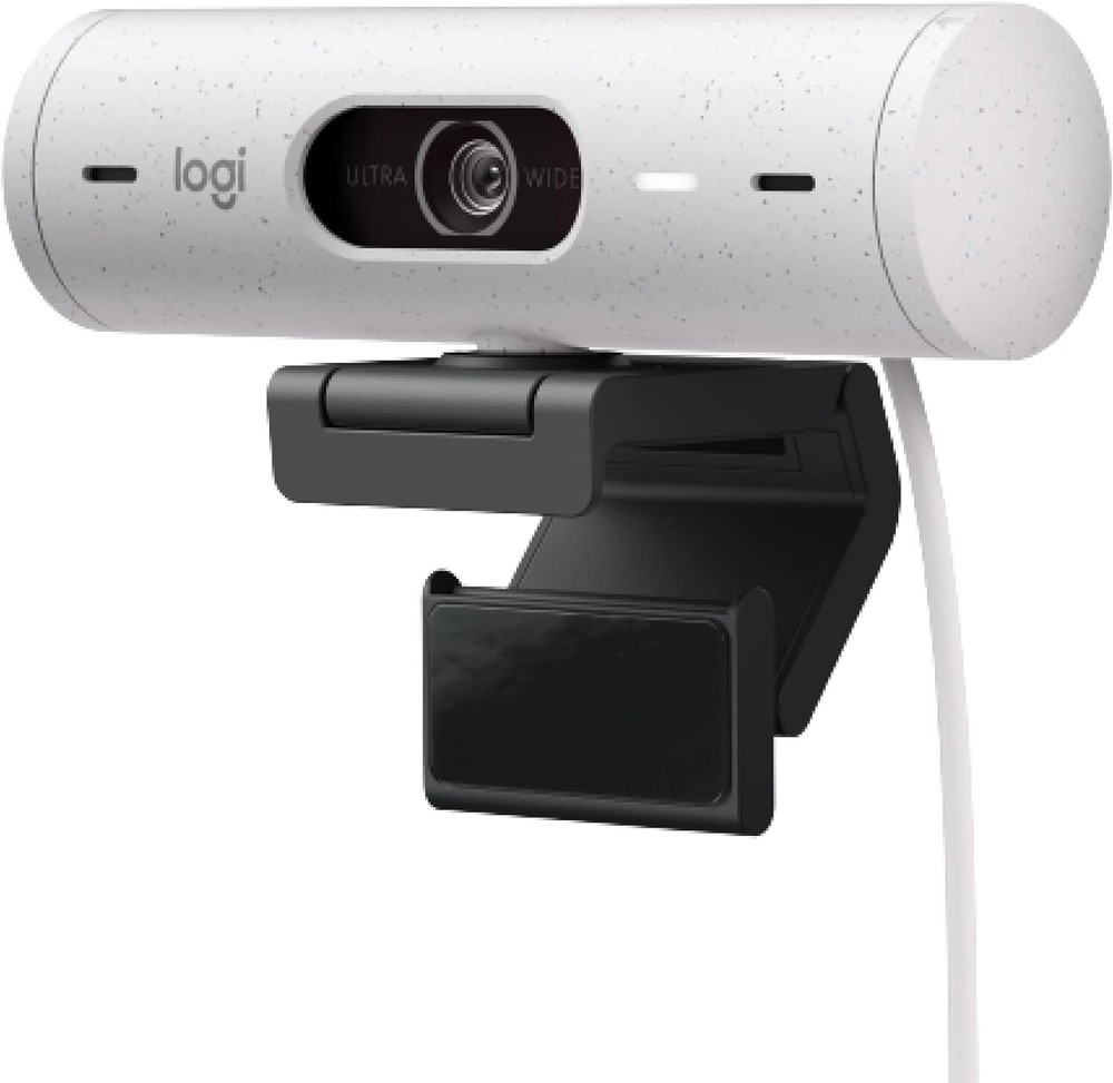 Logitech Brio 500 Full HD Webcam USB-C Cable - Off White