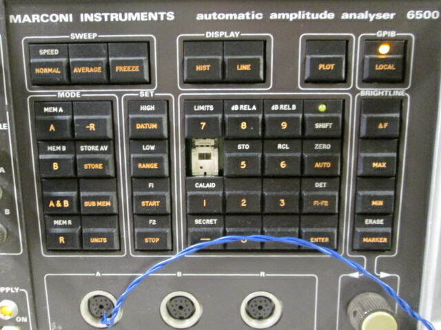 Marconi 6500 Scalar Network Analyzer DC-126 GHz 3 Channel Programmable WORKS!